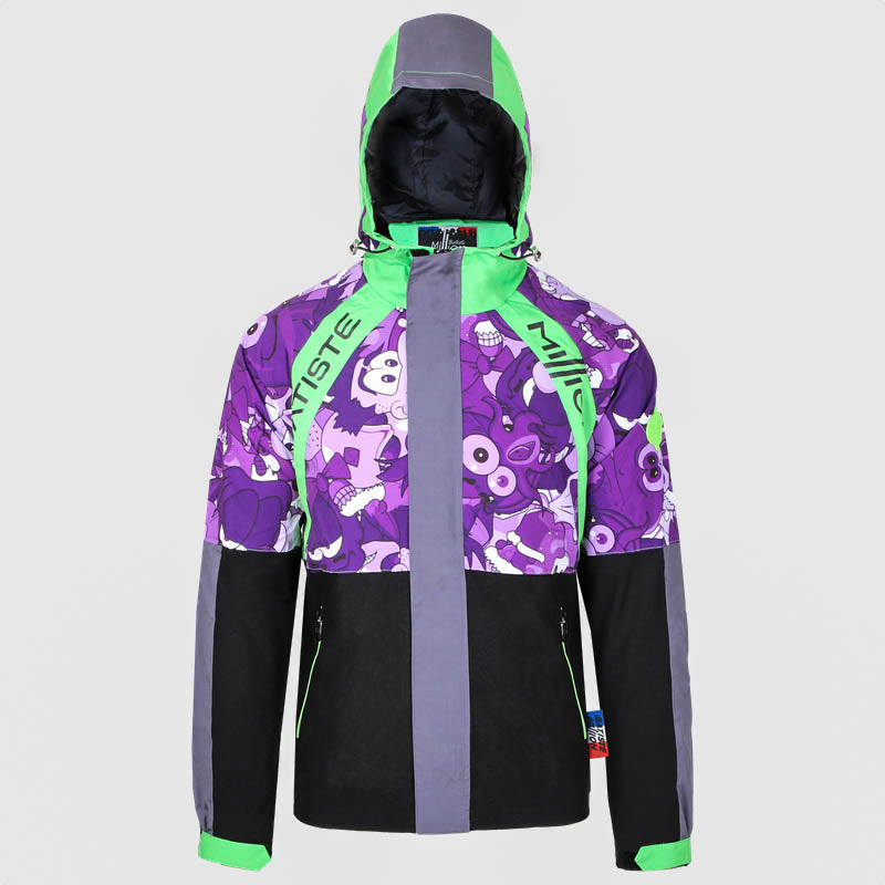 Veste d ensemble Face Mob Green Purple Batiste Million